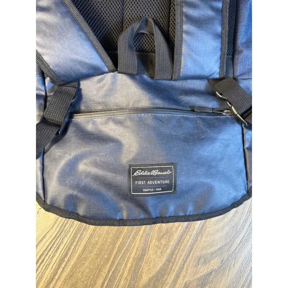 Eddie Bauer Diaper Backpack First Adventure Blue Excellent Insulated Pockets